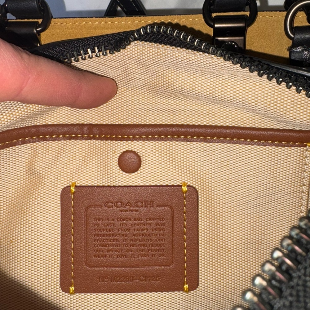Coach Rogue Bag 20 V5 Black - Picture 10 of 14